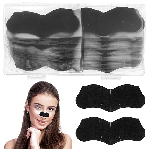 70 tiras de poros de puntos negros, tiras de poros para eliminación de puntos negros, tiras faciales de carbón de bambú, tiras de carbón de limpieza