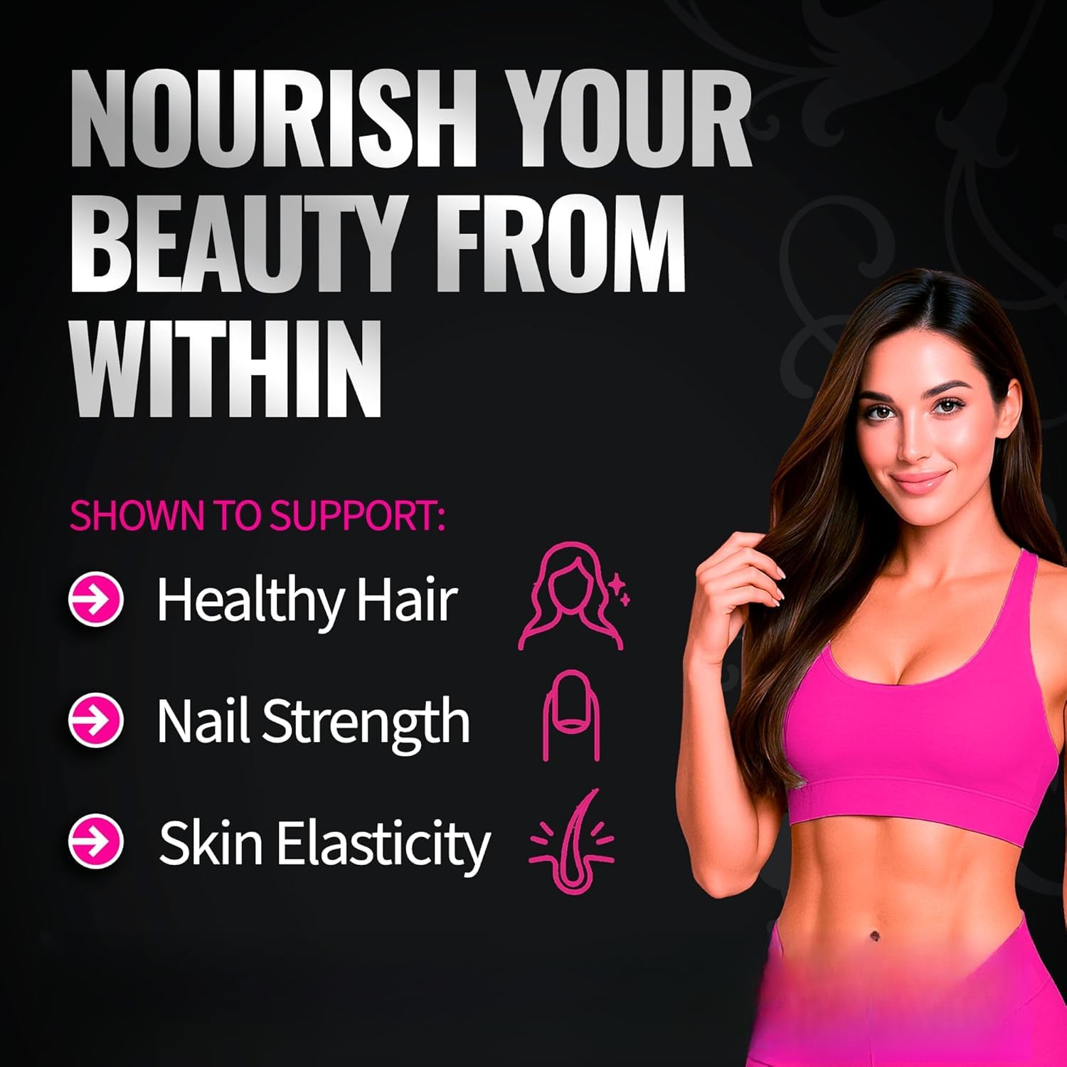 Creatina para mujeres – Favorece desarrollo muscular, recuperación post entrenamiento, elasticidad de la piel, cabello y uñas sanas (2)