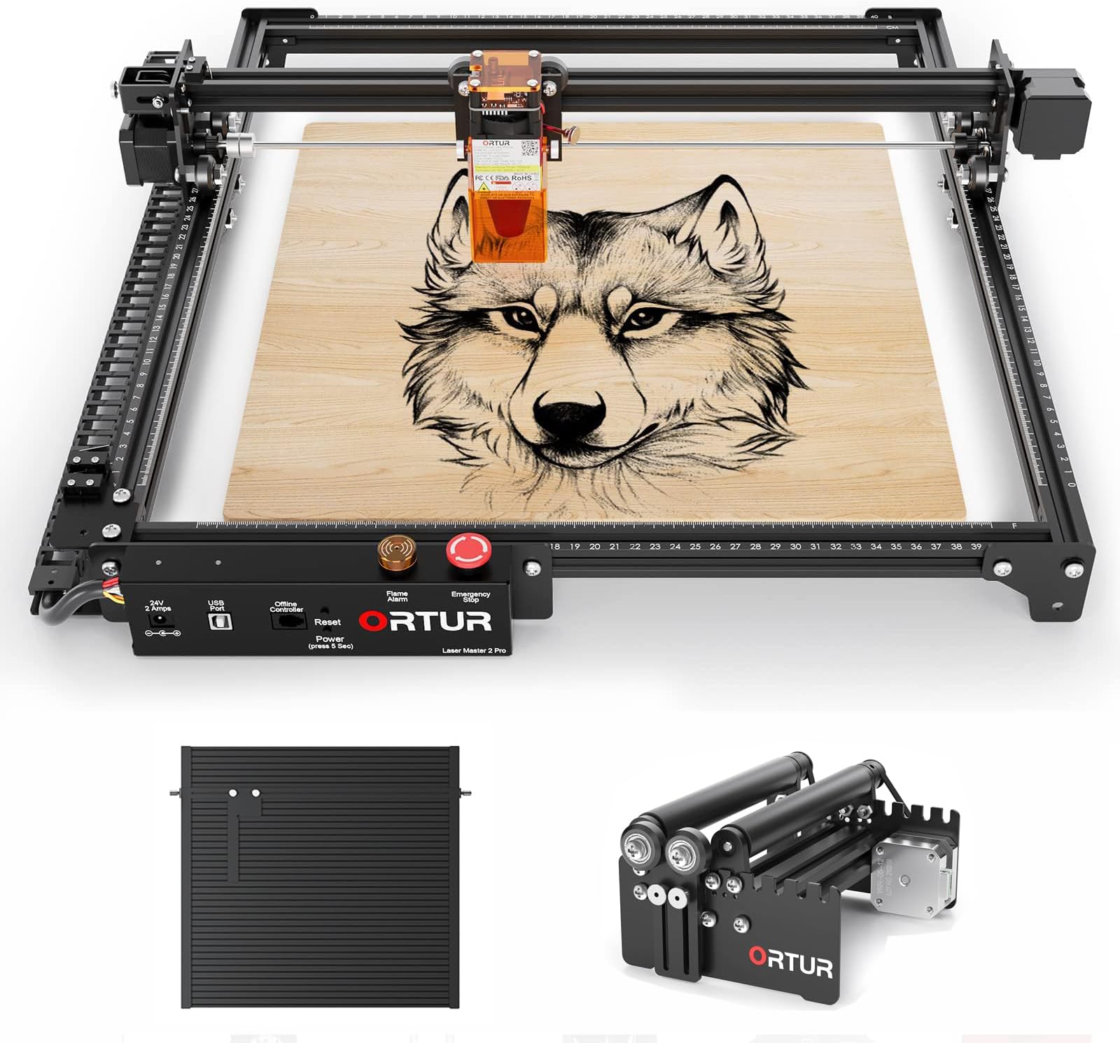 ORTUR Laser Engraving Machine Laser Master 2 S2 5.5W Laser Engraving Machine Desktop Laser Engraving Machine Laser Class 2 Small Laser Engraving Machine Marking Machine Laser Marking Machine Laser