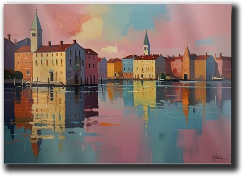 Poster Print Vibrant Vistas Abstract Landscape Prints Poster Wall Art on Poster Modern Colorful Wall Art Painted Artwork for House Decor Poster Prints, Wall