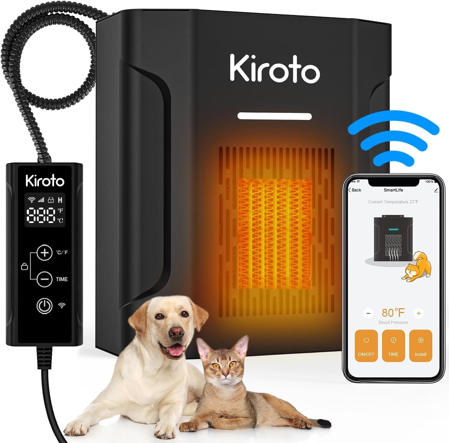 Amazon.com: Dog House Heater With Thermostat, Dog Heater With Wifi