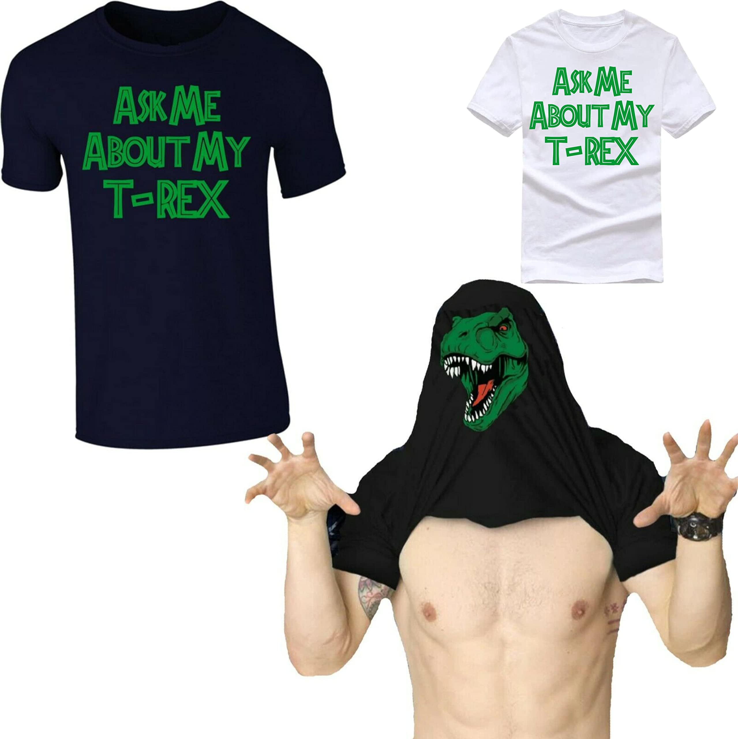 Ask me About My T-Rex Disguise t-Shirt Dinosaur T Rex Kids & Adult Ninja Tee Top