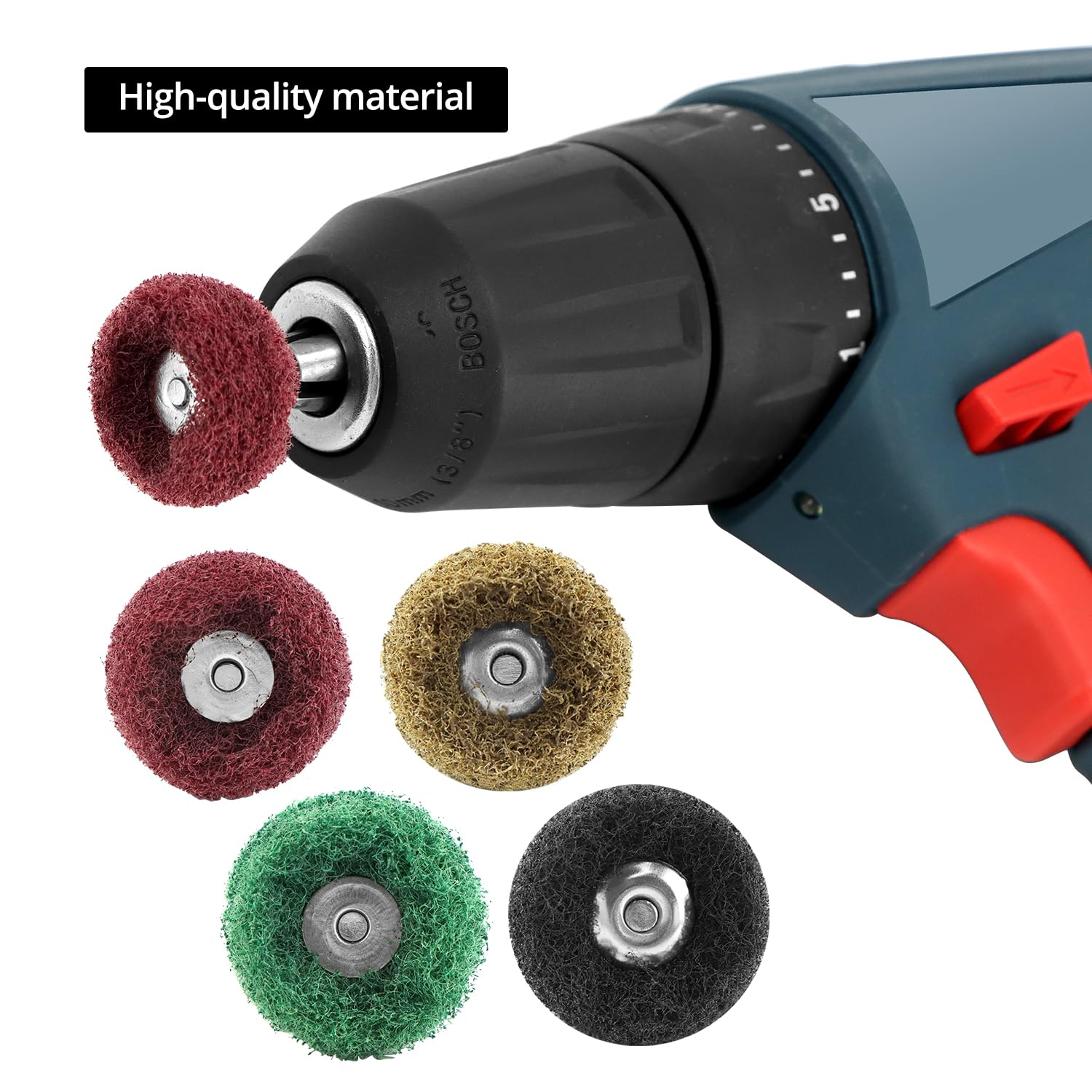 QWORK® 40 szt. zestaw szlifierski do polerowania, trzpień 3 mm, narzędzie obrotowe