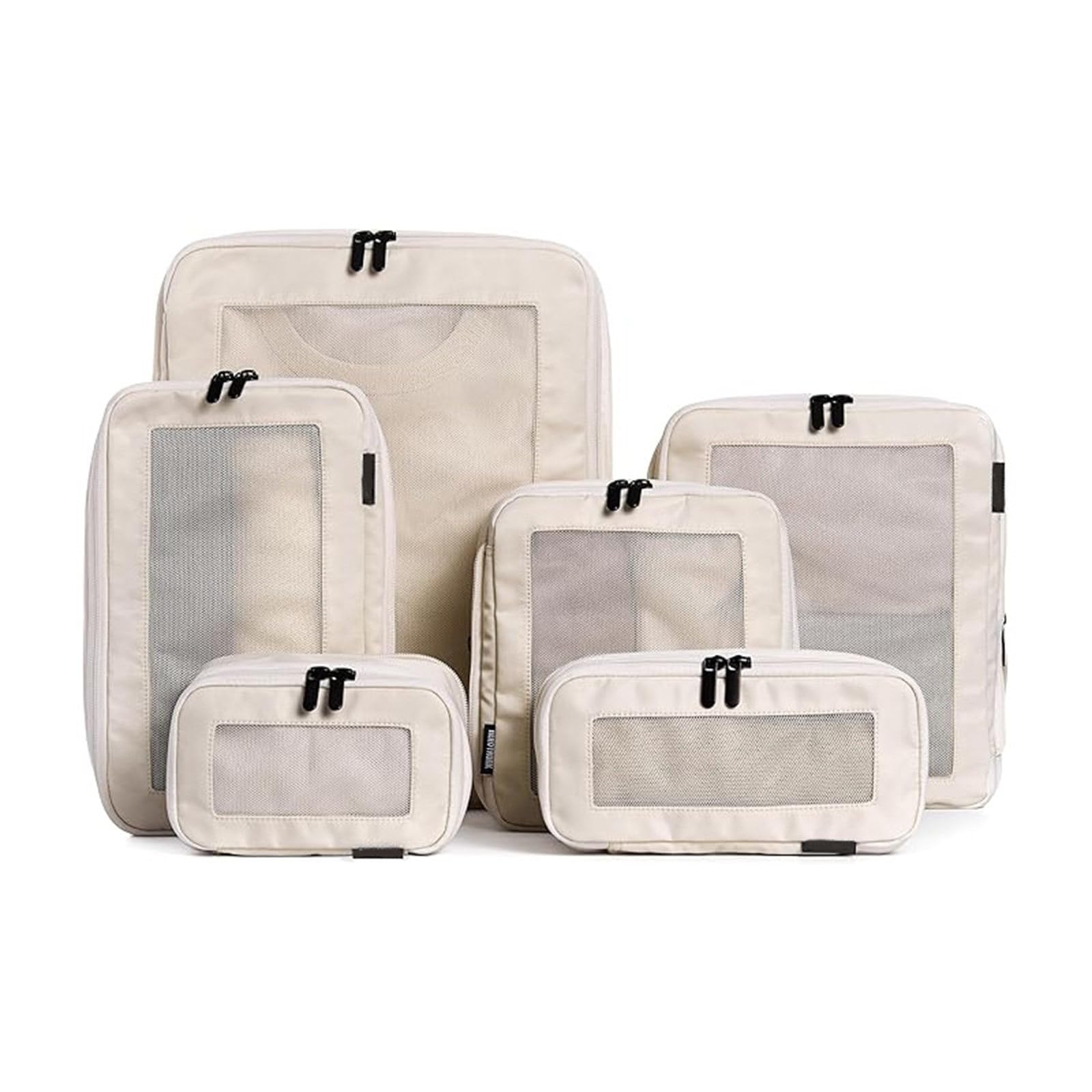 6 Pack Travel Compression Storage Bags Set in Various Sizes for Clothes Shoes Keeping Waterproof Foldable Travel Storage Bags Set