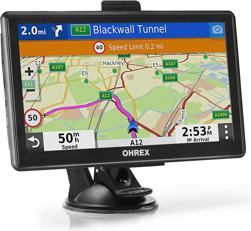 GPS Navigator OHREX N800 com Bluetooth e Roteamento para Caminhões – Tela de 7"