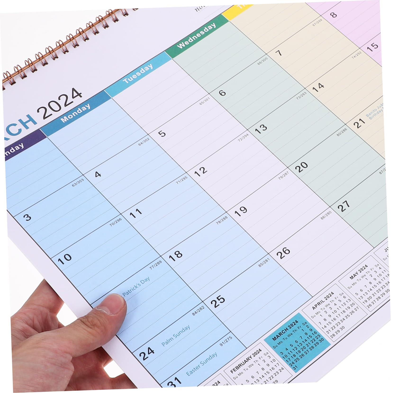 SEWACC 3stücke Wandkalender Für Büro Monatskalender Im Minimalistischen Design Englischer Wandkalender Mit Notizbereich Praktisch Und Dekorativ Für Zuhause Und Arbeitsplatz