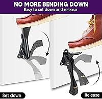 Vista 17 de HOME&I Easy Pedal Kick Down Door Stop Stopper Easy Step Door Kick Doorstop,Premium Quality,Height-Adjustable Rubber Foot,4 Inch