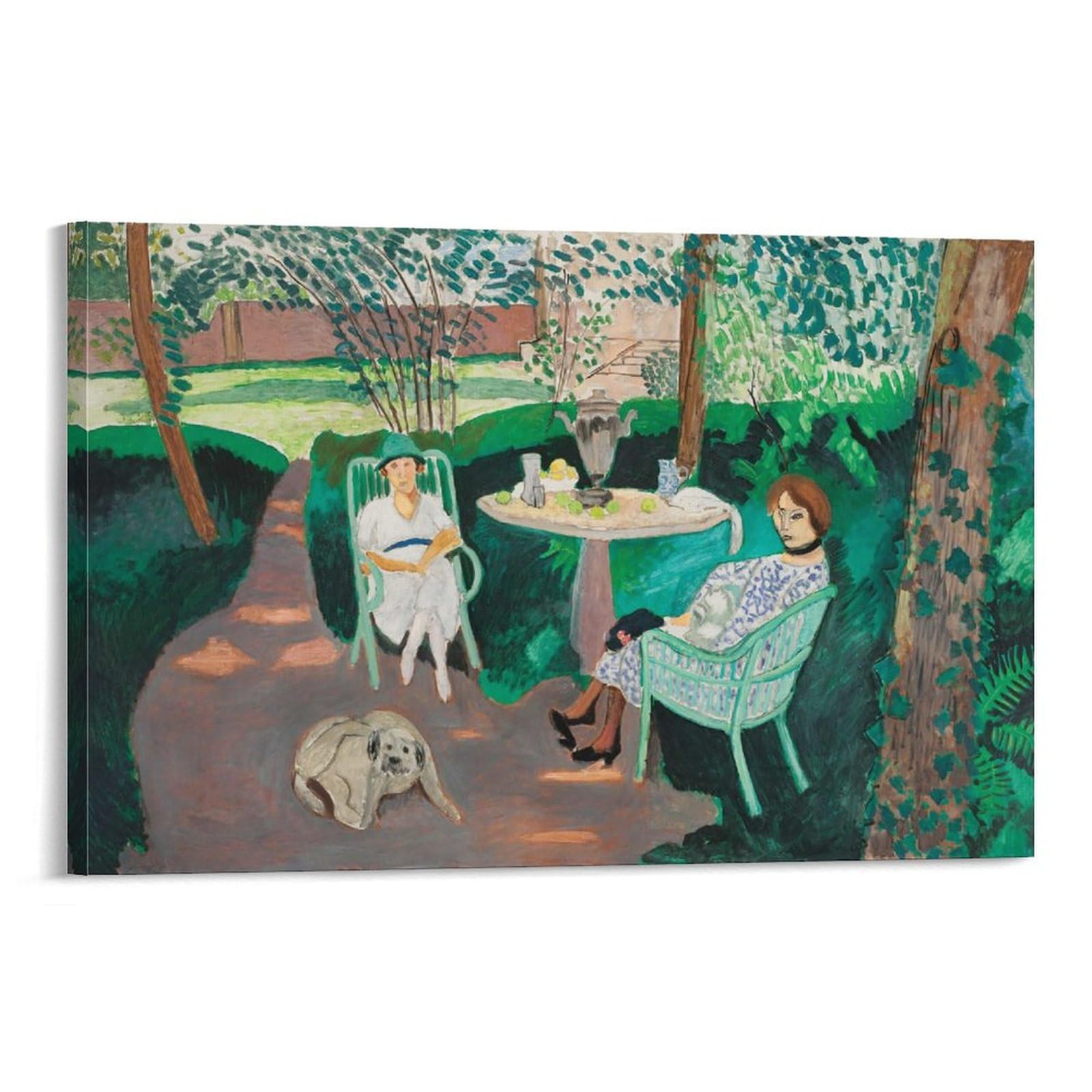 Amazon.co.jp: Henri Matisse アンリ・マティス 「庭でお茶を」 アート