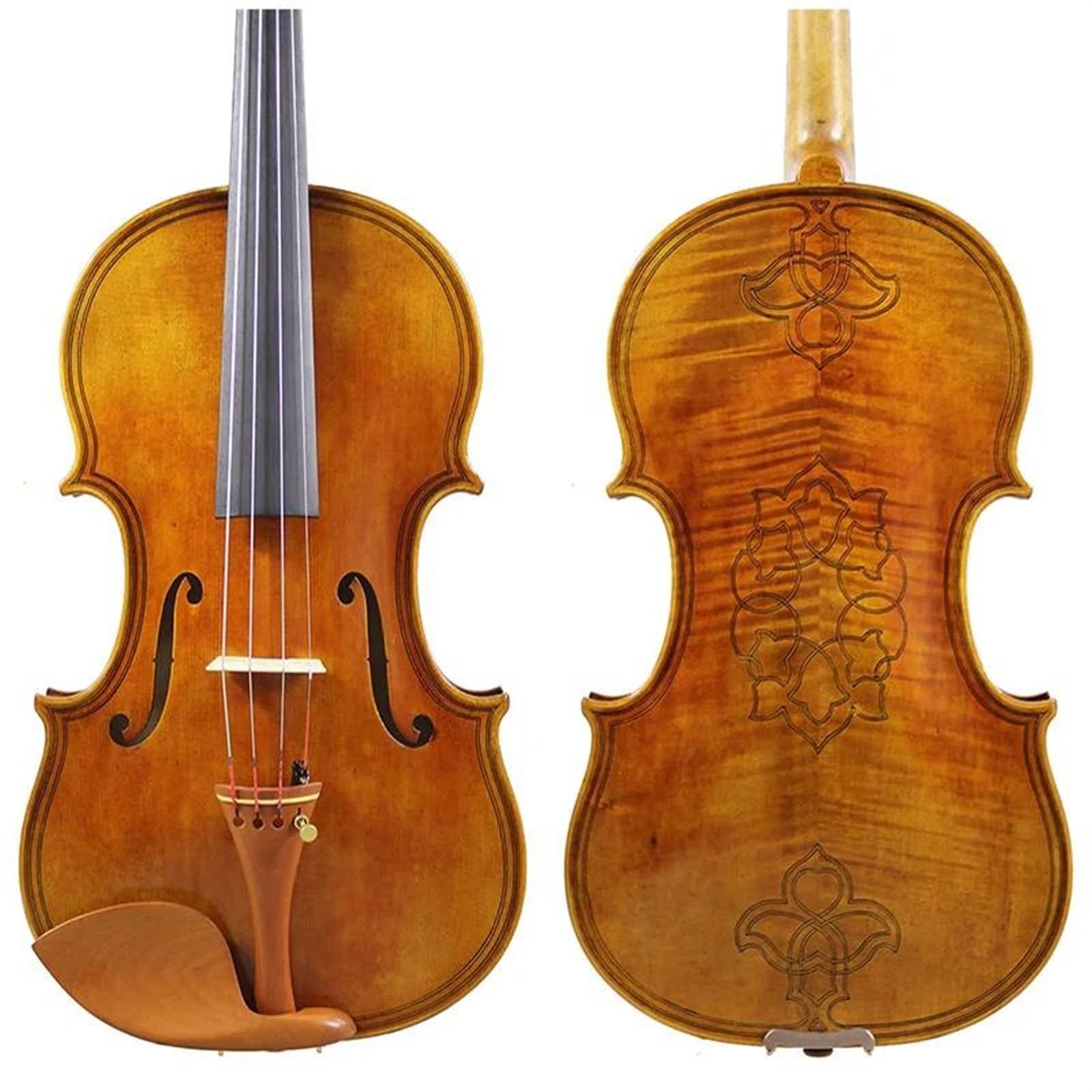 Violino Set Violino Master Tone Violino professionale 4/4 Custodia per arco per violino fatta a mano con vernice anticata