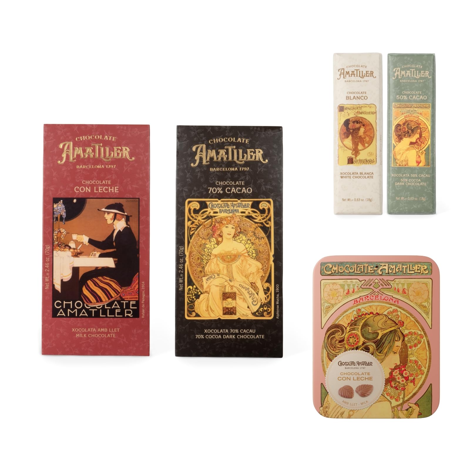 Chocolate Amatller Regalo Original Caja 236gr Variados