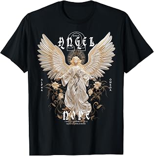Moda Vintage Streetwear Moda Y2K Donne Vestiti Uomo Angelo Maglietta