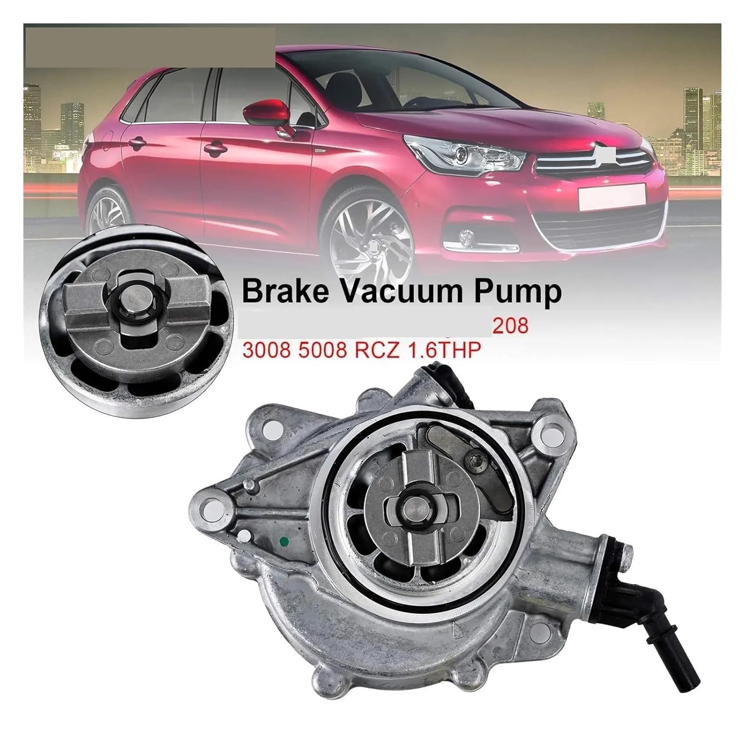 Brake Vacuum Pump 456583，Compatible with Citroen C4，Compatible with Peugeot 208 3008 5008 RCZ 1.6THP Car Accessories