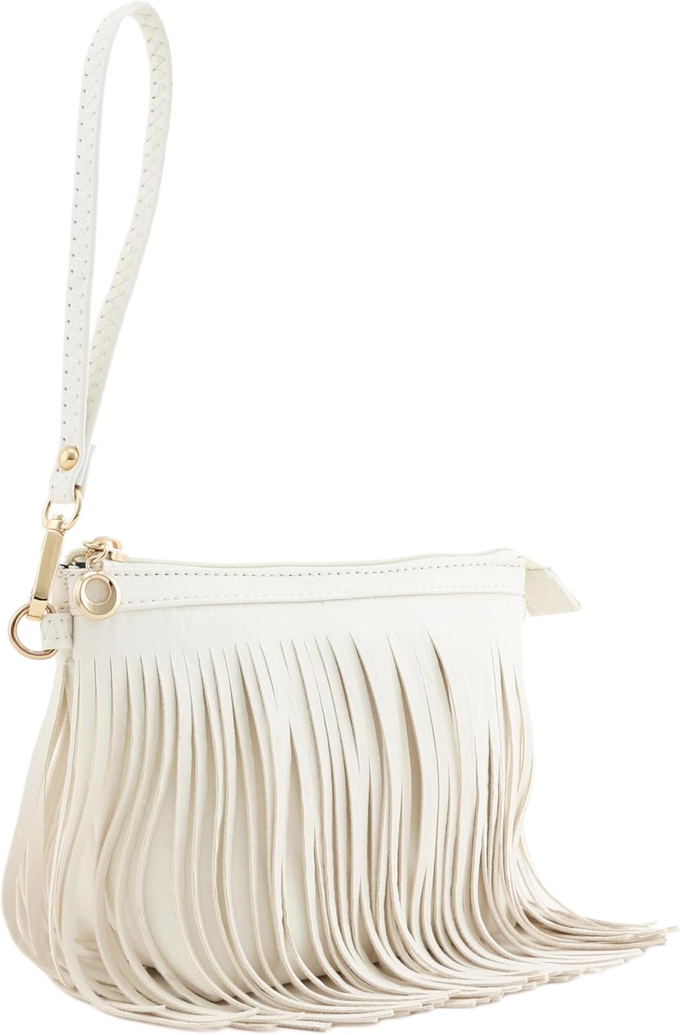 FashionPuzzle Small Fringe Crossbody Bag with Wrist Strap - Image 4
