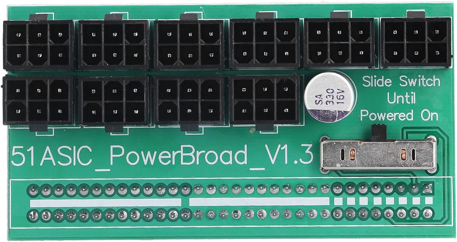6 Pin Power Adapter Board Universal Server Power Supply Breakout Converter High Efficiency Durable PCB Material Compatible with DPS 1200FB A DPS 1200QB A PS 2751 5Q and Mor