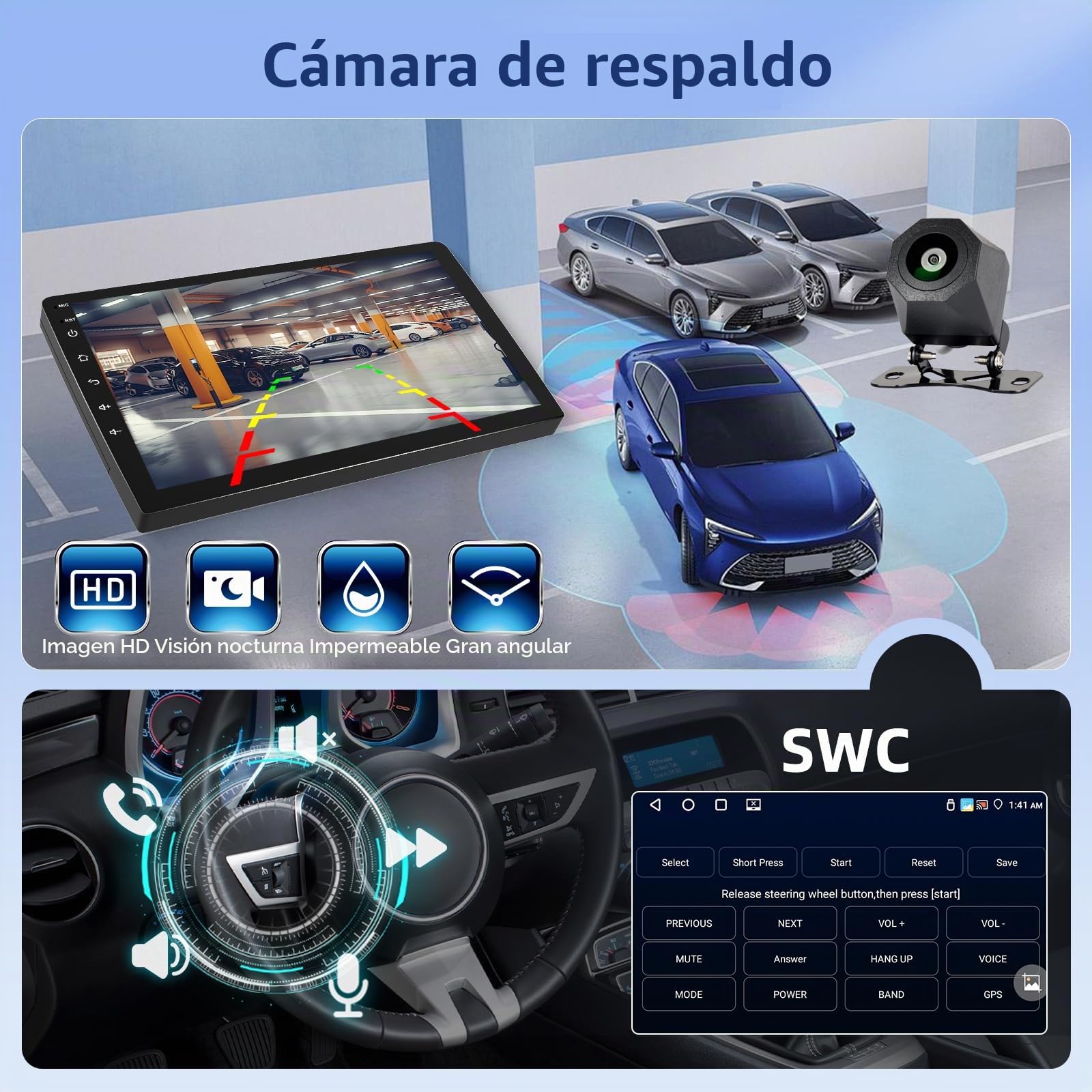4+64G Autoradio para Peugeot 208/2008 2012-2018 con CarPlay Android Auto