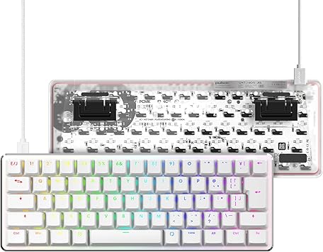 Pulsar PCMK ANSI 60% Kailh Silent Pink | www.gamescaxas.com