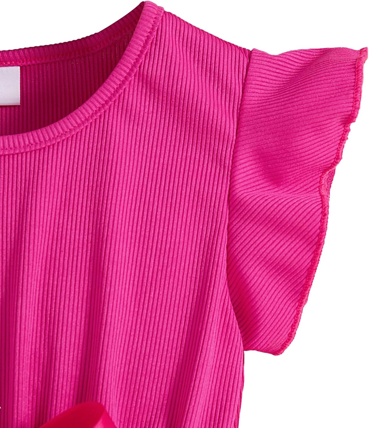 Little Girls Casual Dress Summer Spring Ruffle Short Sleeve Floral Dress Clothes 2-7 Years - Image 5