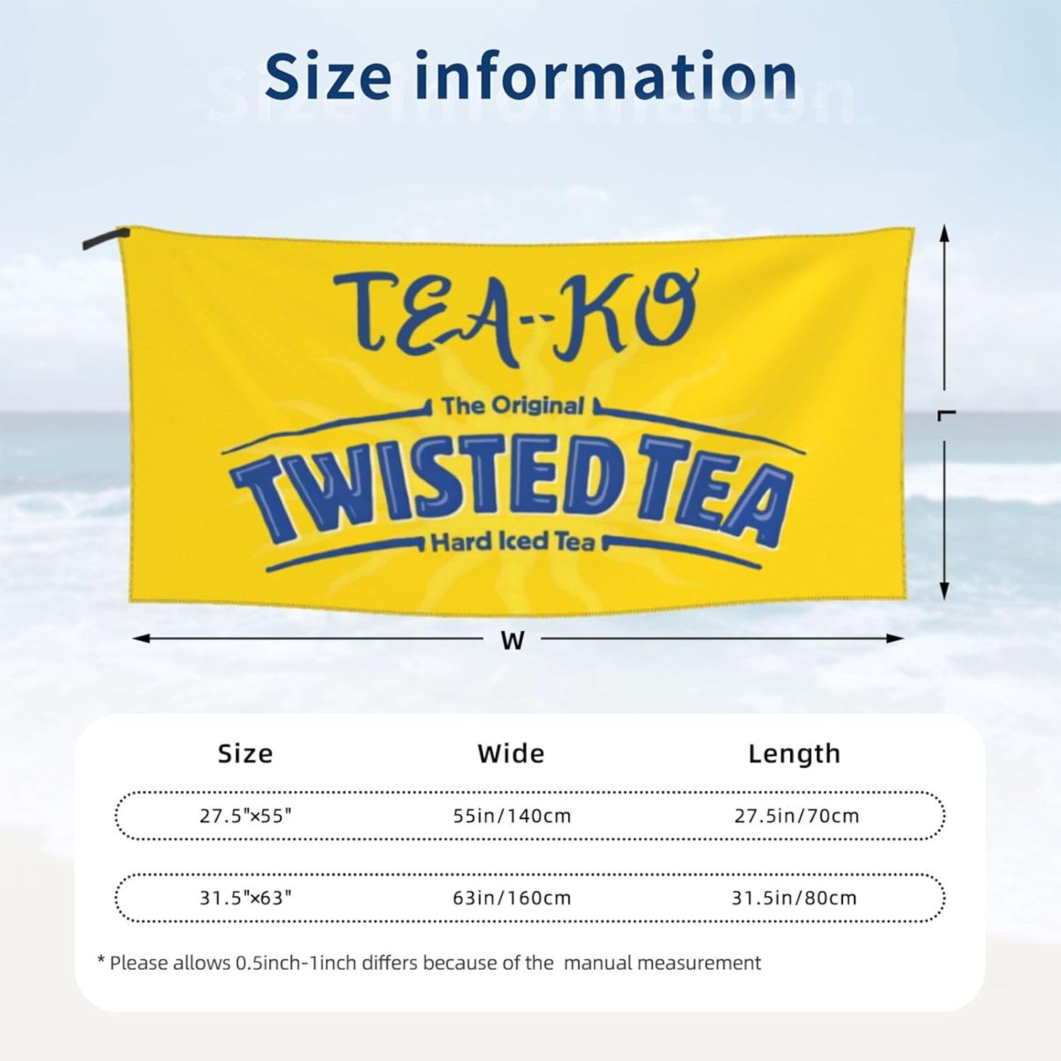 VITACEUTICS Beach Towel, Funny Graphic Towels, Lightweight Quick Drying Wrap Bath Towels Soft Pool Towel for Men Women 31.5"X63"