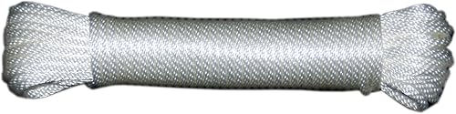 T.W Evans Cordage 44-060 3/16-Inch Solid Braid Nylon Rope 100-Feet Hank