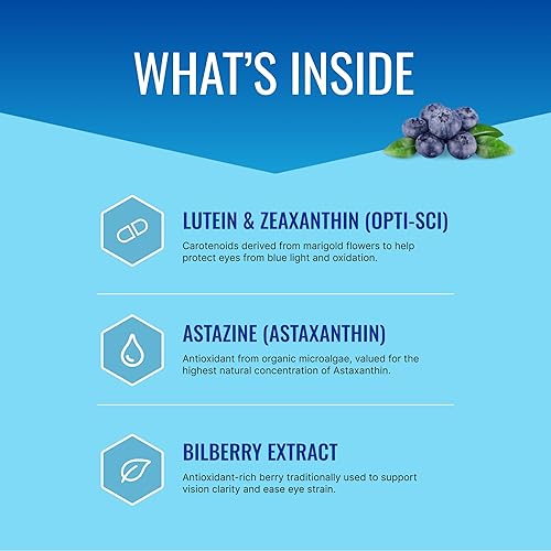 Miniatura 2 de Approved Science EyeSyl - Suplemento de soporte ocular - Picolinato de cromo, taurina, luteína, zeaxantina, arándano, BioPerine - Suministro para 3
