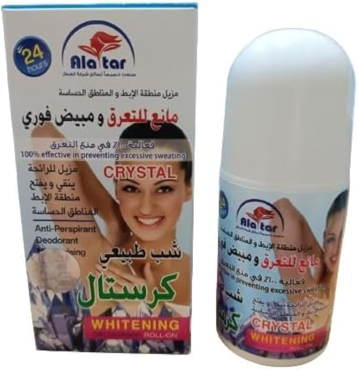 Alatar Anitperspirant Whitening Deo Roll on 60ml Crystal