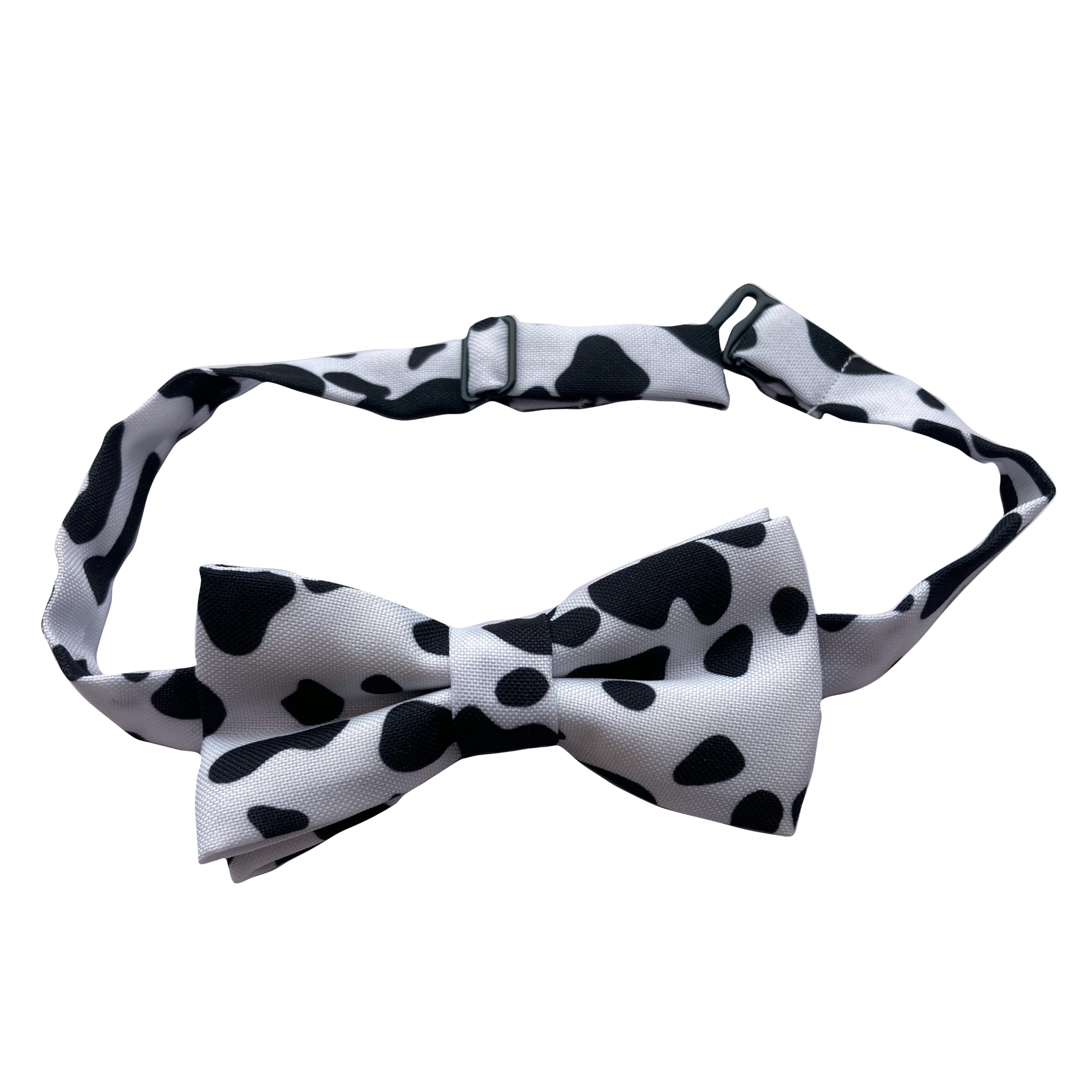 MagicPop Kids Boys Premium Suspenders and Pre tied Bowtie set - Elastic suspenders with Y Back & Adjustable Strong Clips (Small, Black & White) 3