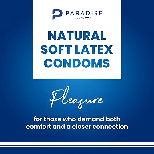 Miniatura 7 de Paradise - Preservativos de látex lubricado, látex extra lubricado premium para hombres, paquete de 100