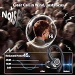 2026 Wireless Earbuds Bluetooth 5.3 Headphones Sports, 48H Earphones with ENC Mic, Stereo Deep Bass Bluetooth Earbuds with Secure Earhook, LED Display, IPX7 Waterproof Ear Buds for Running/Gym/Workout