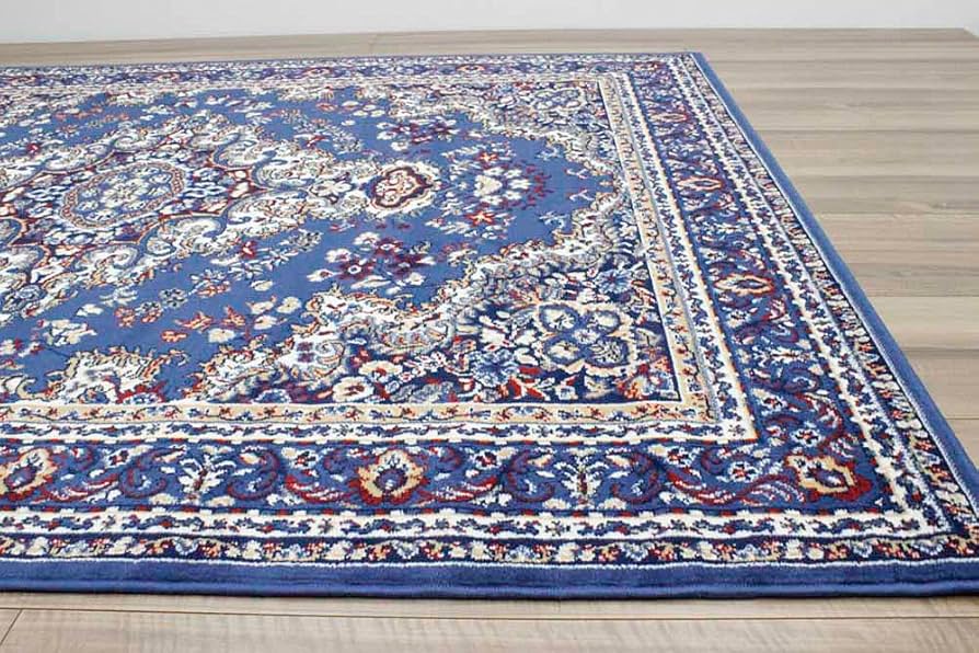 ベルギー　絨毯　ブルー Amazon | 絨毯 ラグ 約 4.5畳 240×240cm カーペット ベルギー