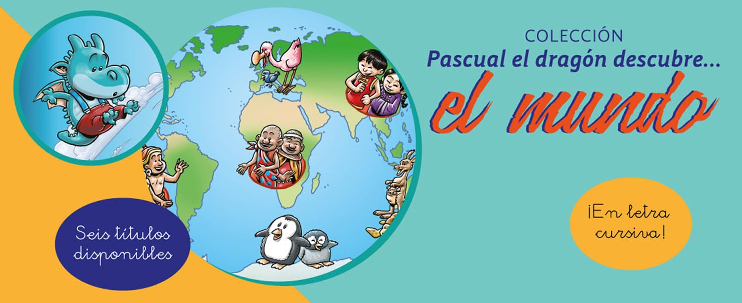 Cuentos en letra ligada: 6 cuentos para divertirse aprendiendo de Pascual el dragón descubre el mundo: 0