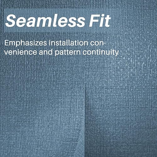 Miniatura 2 de auxua Papel tapiz de color azul texturizado para despegar y pegar papel de contacto de 208 pulgadas gabinetes modernos de 196 pulgadas papel tapiz