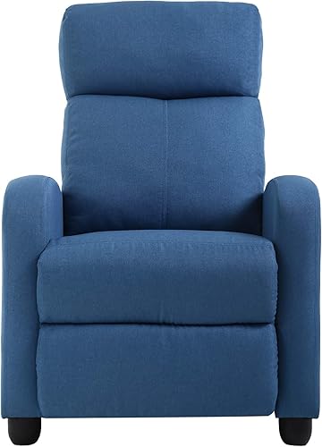 FDW Silla reclinable, silla de masaje, silla de lectura, sofá reclinable, asiento de cine en casa con soporte lumbar, masaje y respaldo acolchado
