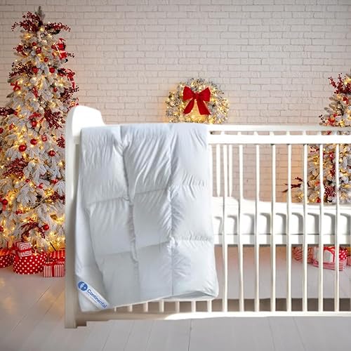 Miniatura 5 de Continental Bedding Edredón para niños pequeños, relleno de edredón de microfibra, manta de dormir con funda de algodón, se adapta a una cuna