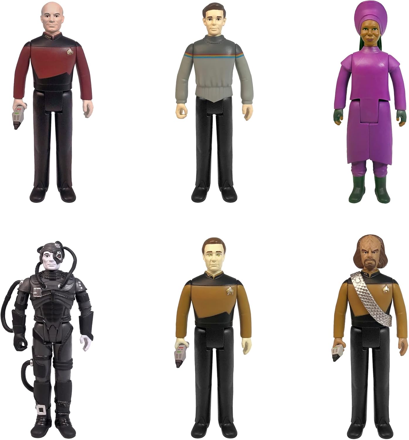 Super7 Star Trek: The Next Generation Captain Picard - 3.75" Star Trek Action Figure with Accessory Classic TV Show Collectibles and Retro Toys
