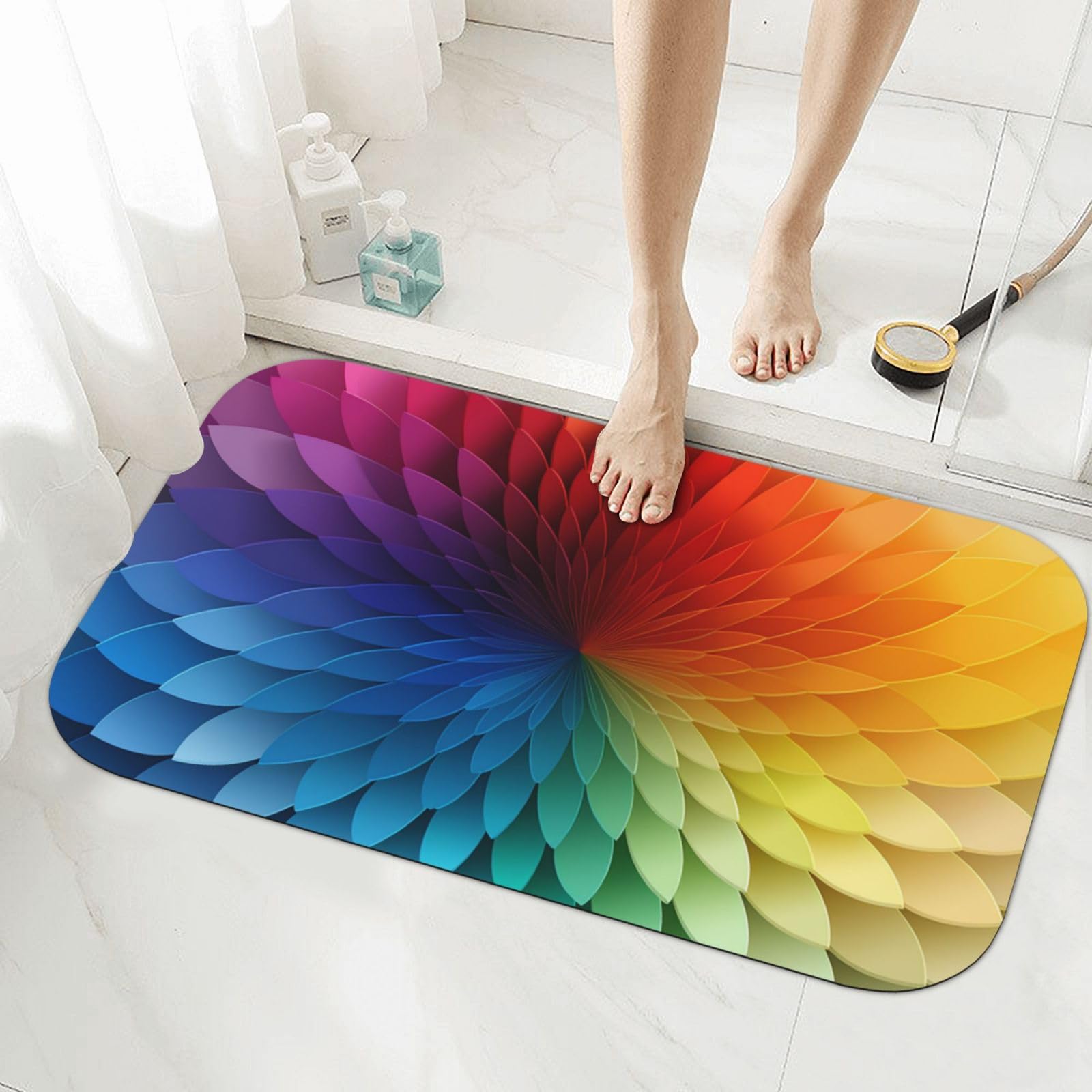 Tapis de douche en pierre anti glissade pour éliminer l'humidité du sol