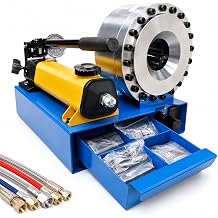 Hydraulic Hose Crimper, High Pressure Crimping Tool with 8 Dies for Excavators and Agricultural Machinery