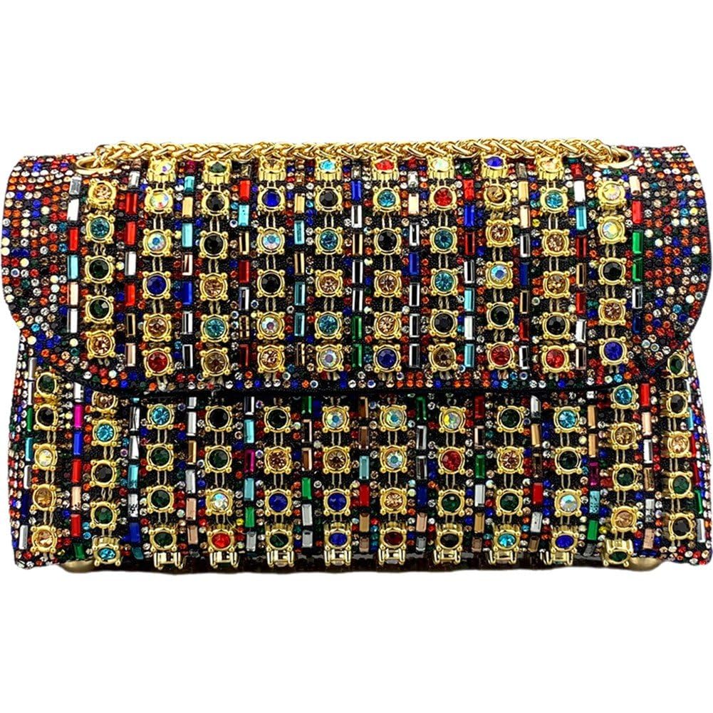 Pochette de soirée scintillante avec chaîne pour célébrer un mariage unique