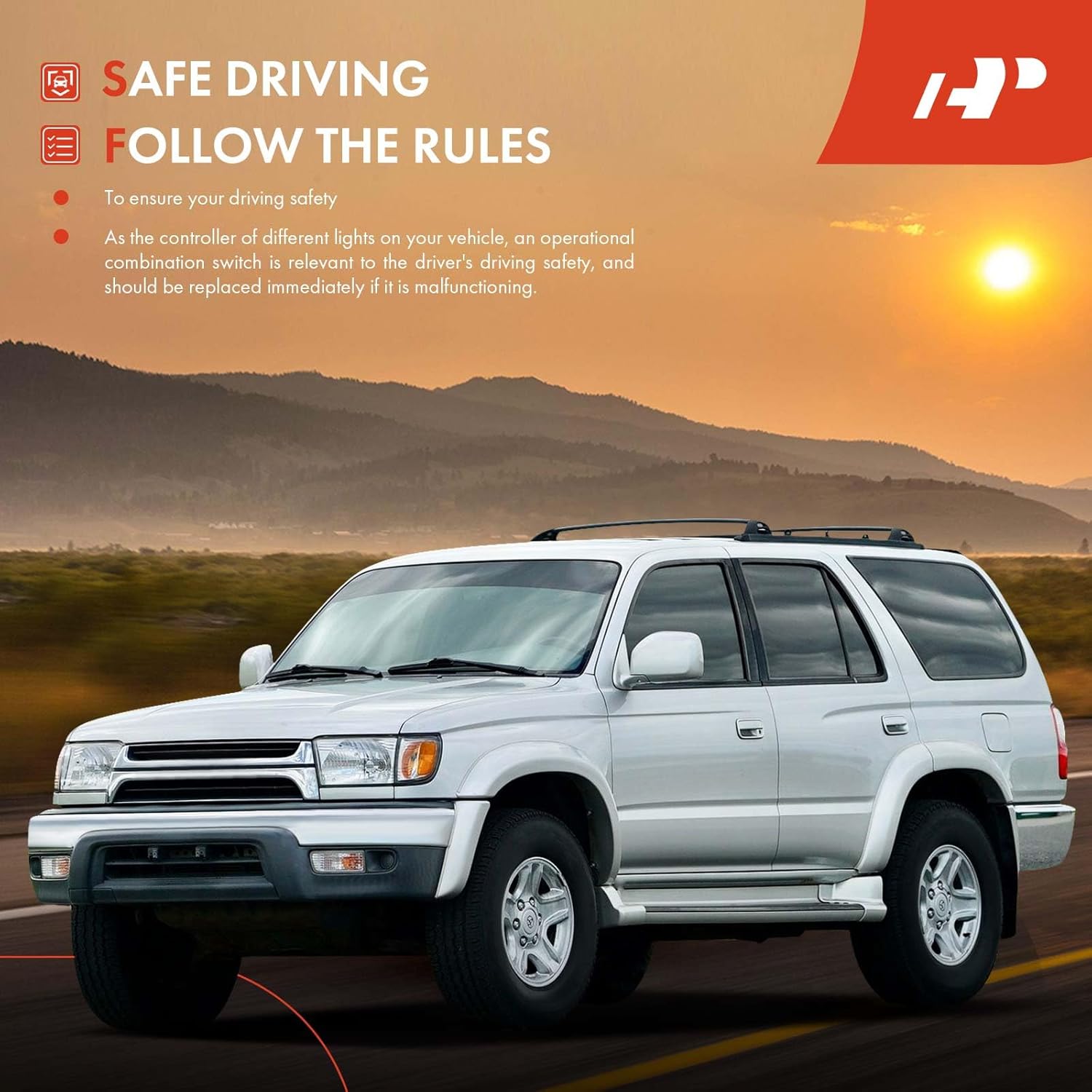 A-Premium Front & Rear Windshield Wiper and Washer Switch Lever Compatible with Toyota 4Runner 2000-2004, Supra 1998-1998, Replace# 1S3298, 8465214640