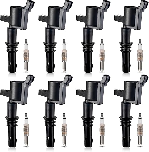 Miniatura 12 de ENA Juego de 8 bobinas de encendido verde, bujías de iridio compatibles con Ford Expedition F150 F250 F350 F450 F550 Super Duty Mark Navigator 5.4L