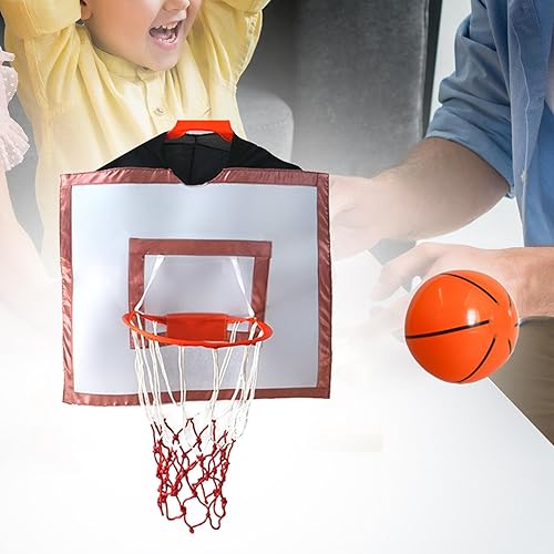 Miniatura 2 de Colaxi Aro de baloncesto portátil, accesorios de baloncesto, disfraces, ropa, juguetes, portátil, con borde de baloncesto, red de baloncesto para