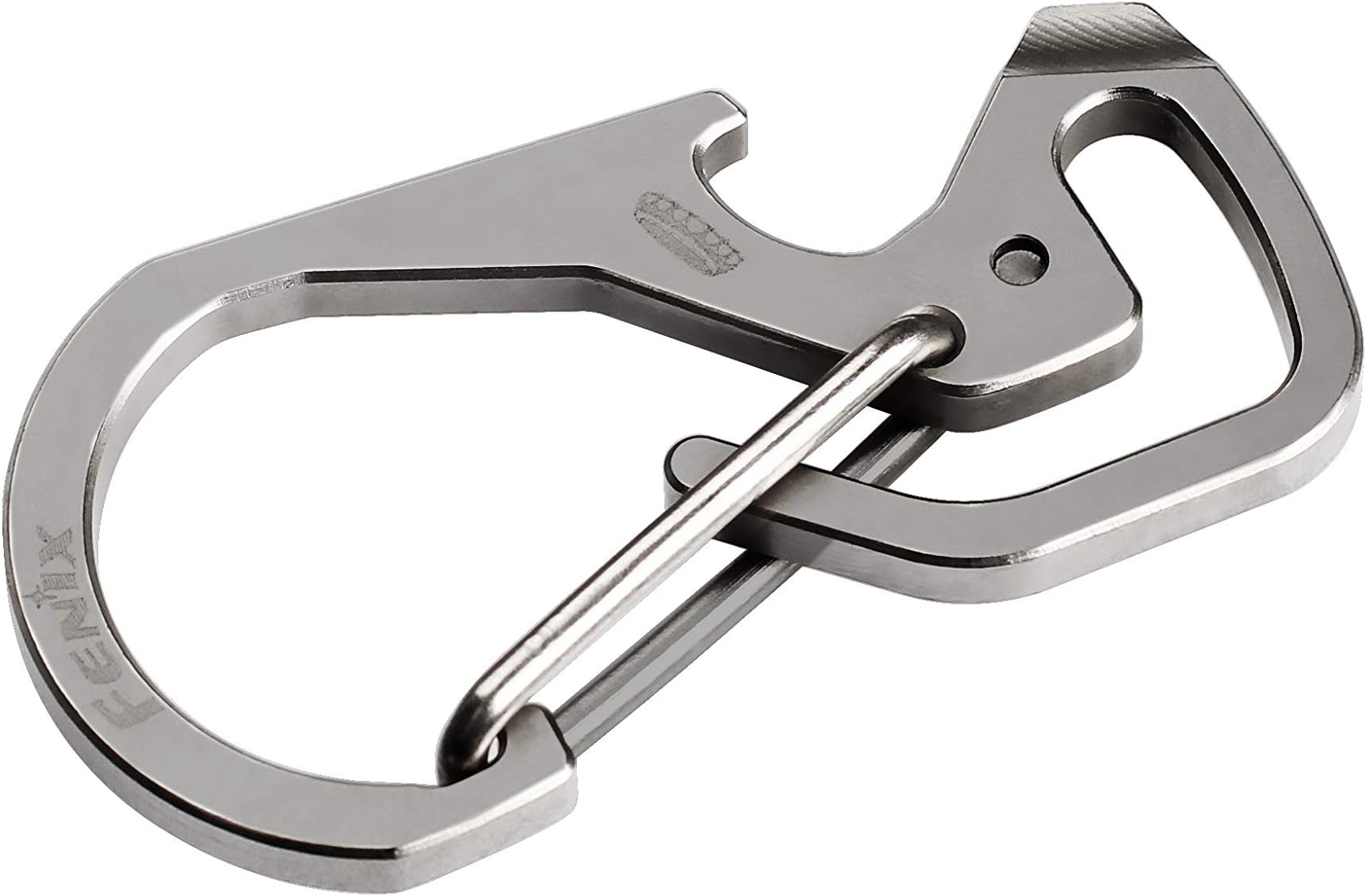 Fenix Lights by LightMen TC4 Titanium Multi Purpose Snap Hook Bottle Opener, Straight Screwdriver Keychain