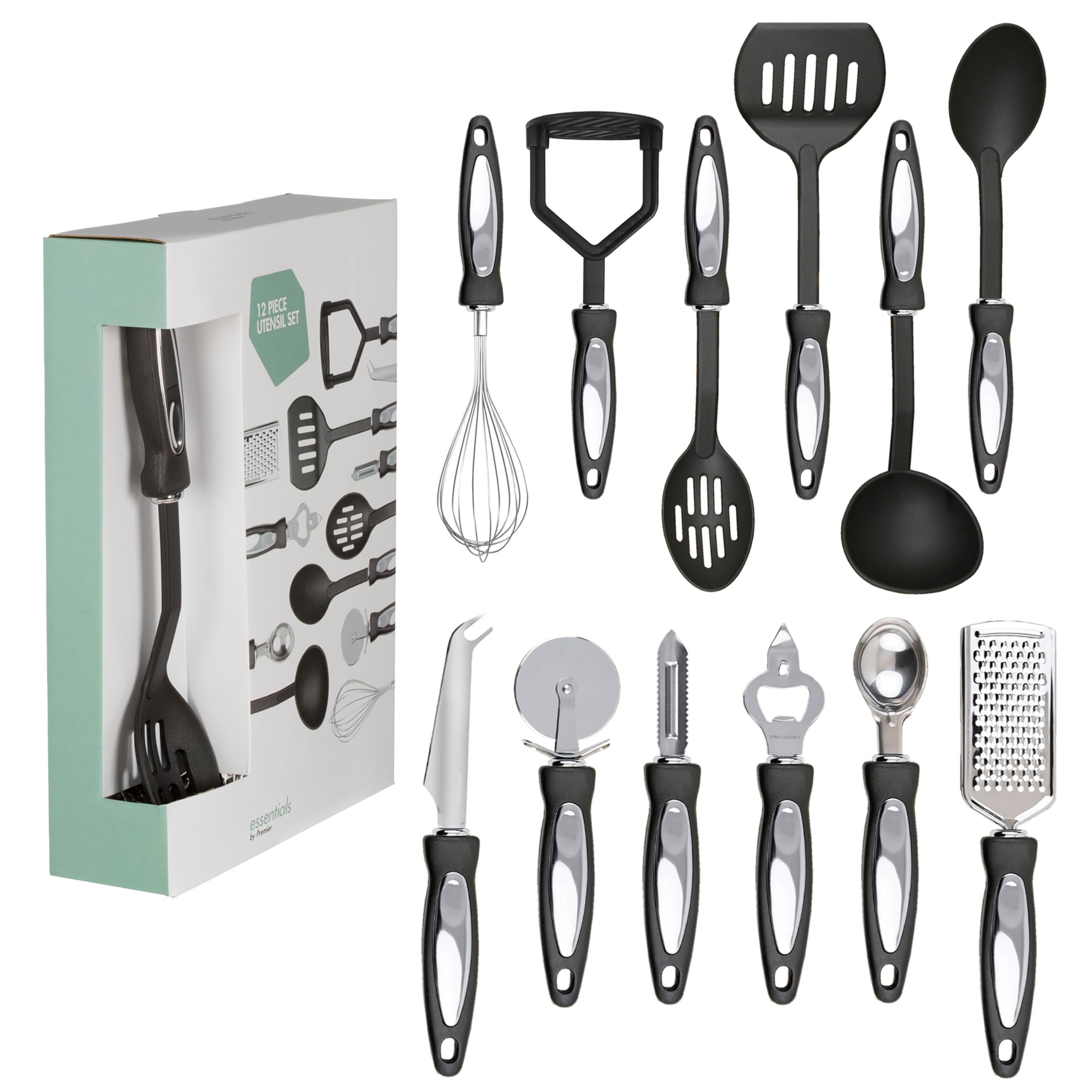 Premier Housewares Stainless Steel Tool Set, 12-Pieces