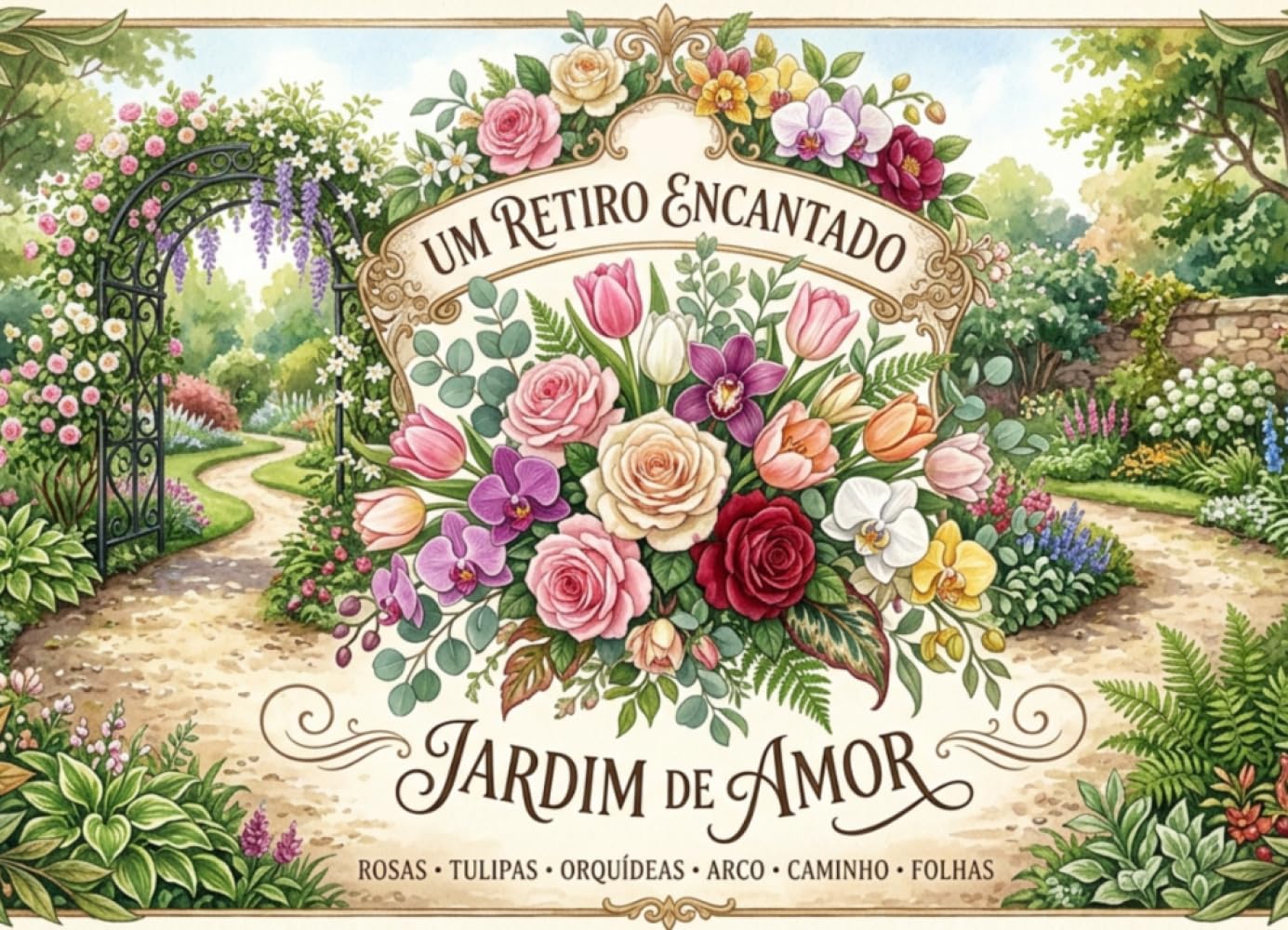 Jardim Botanico: Livro de colorir