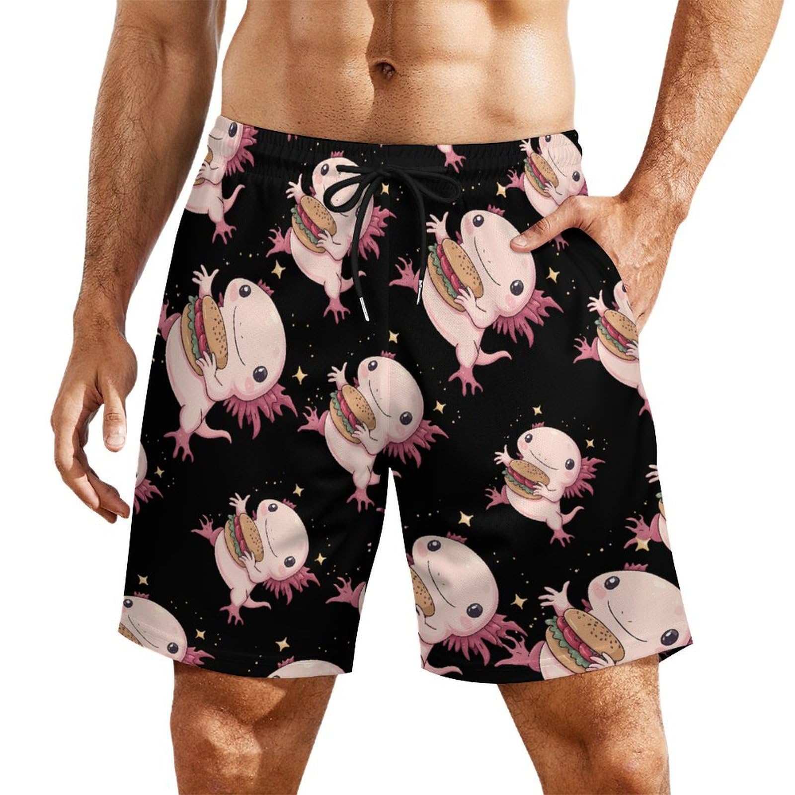 Pantalones cortos de playa para hombre cómodos y con bolsillos 8