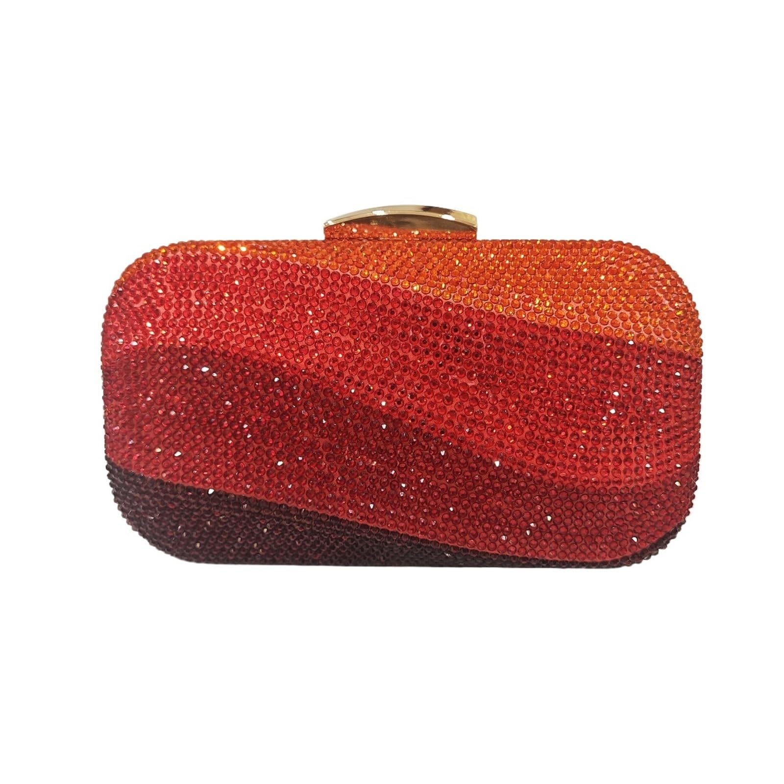 Pochette en cristal rouge avec pochette de soirée et sac strass