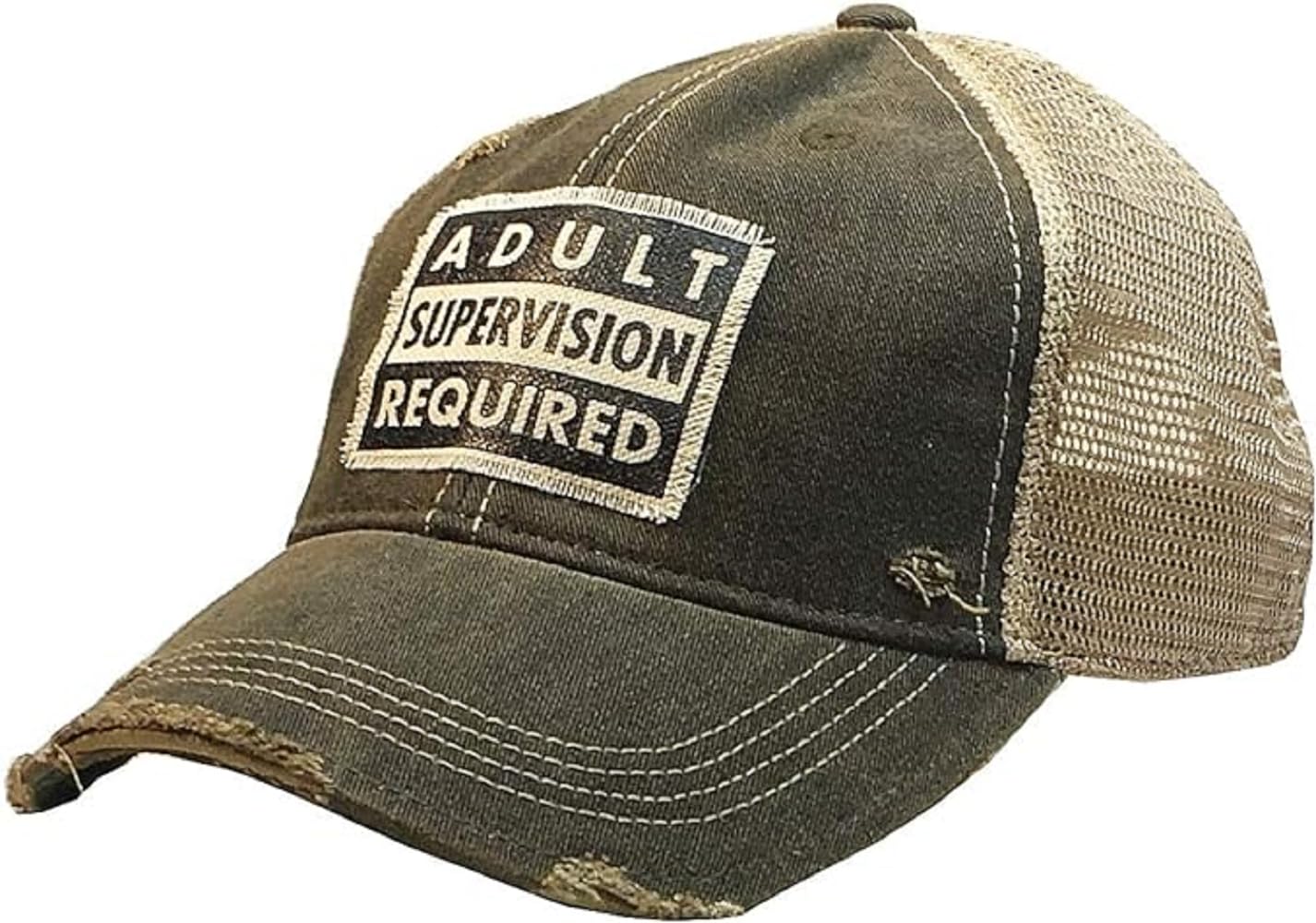 Vintage Life Funny Hats for Women and Girls, Distressed Trucker Baseball Cap with Sayings