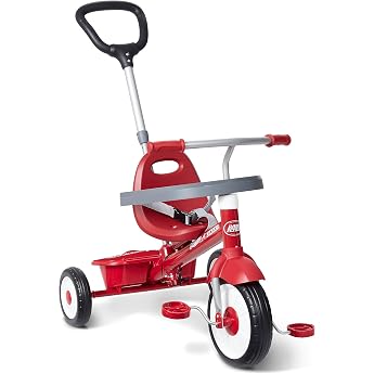 Radio Flyer 3 in 1 Stroll 'N Trike Red Toddler Tricycle 1.5-5 Years