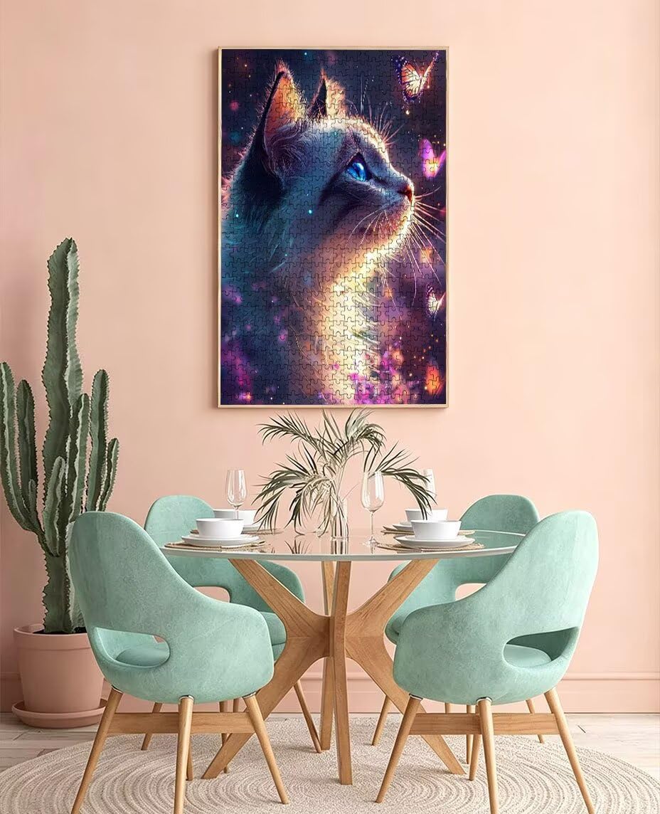 Puzzle 6000 elementów, kwiaty koty motyle dorośli puzzle 6000, klasyczne puzzle, edukacyjne puzzle, wyzwanie niemożliwe, gra zręcznościowa dla całej rodziny, dekoracja ścian BXHZW4-446