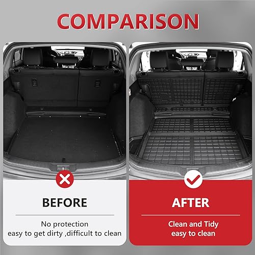 Miniatura 31 de powoq Fuel Floor Mat Compatible with 2017-2022 Honda CRV Trunk Mat Floor Liner TPE Cargo Mat Replacement for 2017-2022 Honda CRV Accessories
