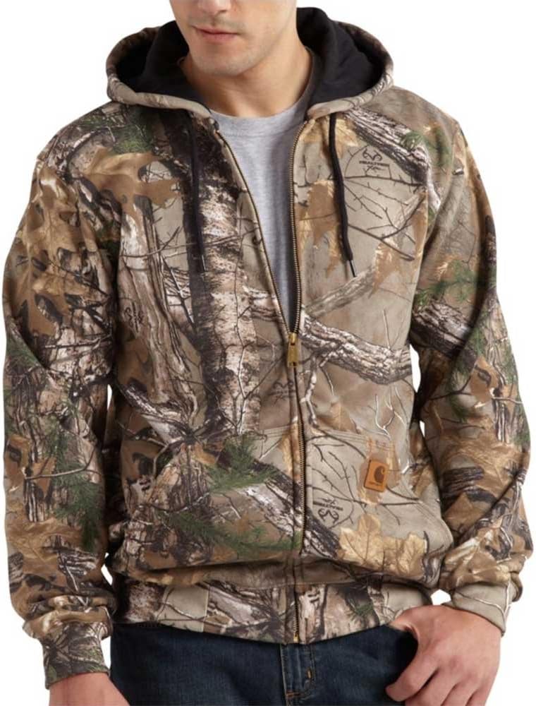 Carhartt Men's Big & Tall Midweight Sweatshirt Hooded Zip Front